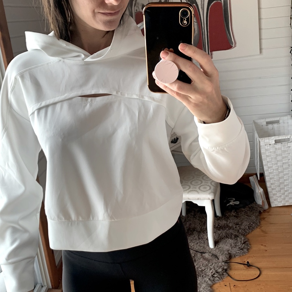 Brand new crop hoody with cutout